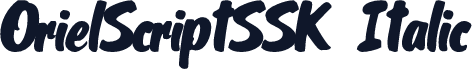 OrielScriptSSK Italic