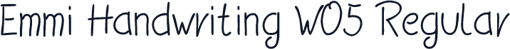 Emmi Handwriting W05 Regular