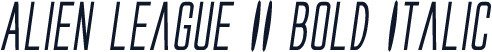 Alien League II Bold Italic