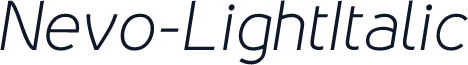 Nevo-LightItalic