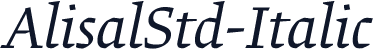 AlisalStd-Italic