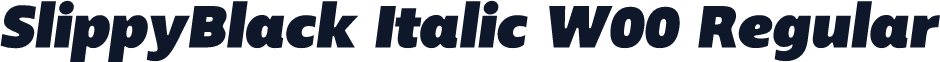 SlippyBlack Italic W00 Regular