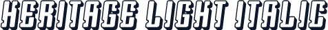 Heritage Light Italic