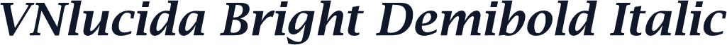 VNlucida Bright Demibold Italic