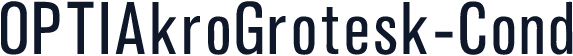 OPTIAkroGrotesk-Cond