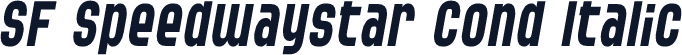 SF Speedwaystar Cond Italic