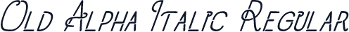 Old Alpha Italic Regular