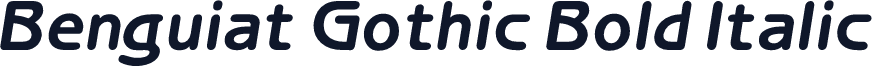 Benguiat Gothic Bold Italic