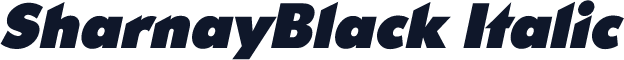 SharnayBlack Italic