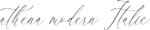 athena modern Italic