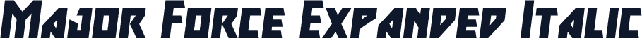 Major Force Expanded Italic