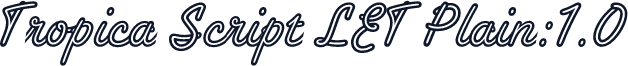 Tropica Script LET Plain:1.0