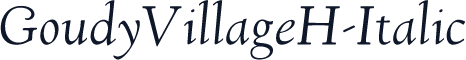 GoudyVillageH-Italic