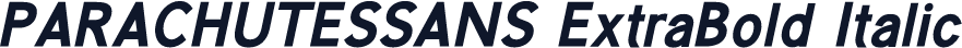 PARACHUTESSANS ExtraBold Italic