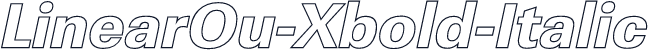 LinearOu-Xbold-Italic