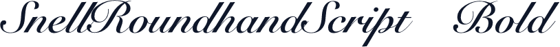 SnellRoundhandScript  Bold
