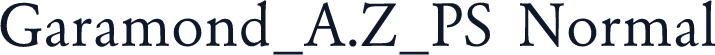 Garamond_A.Z_PS Normal
