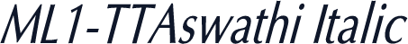 ML1-TTAswathi Italic