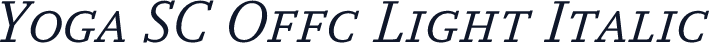 Yoga SC Offc Light Italic