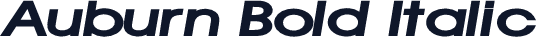 Auburn Bold Italic