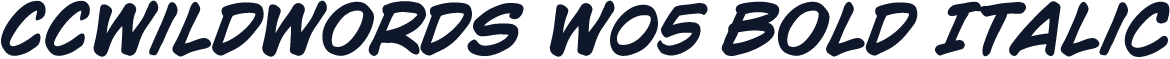 CCWildWords W05 Bold Italic