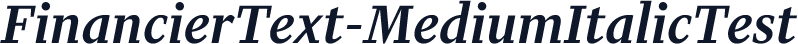 FinancierText-MediumItalicTest