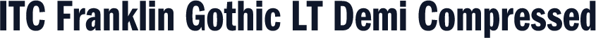 ITC Franklin Gothic LT Demi Compressed