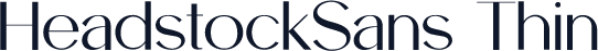 HeadstockSans Thin