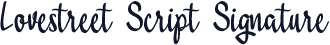 Lovestreet Script Signature