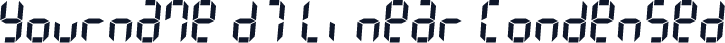 Yourname D7 Linear Condensed