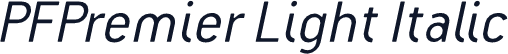 PFPremier Light Italic