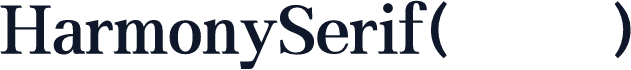HarmonySerif(商用需授权)