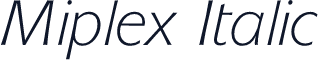 Miplex Italic