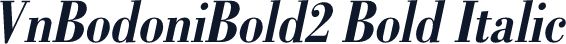 VnBodoniBold2 Bold Italic