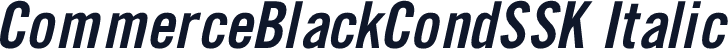 CommerceBlackCondSSK Italic