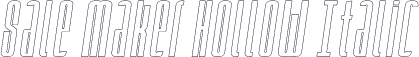 Sale Maker Hollow Italic