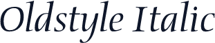 Oldstyle Italic