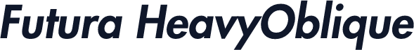 Futura HeavyOblique