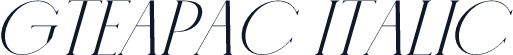 GTEAPAC Italic
