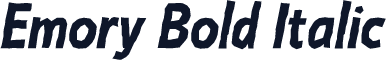 Emory Bold Italic