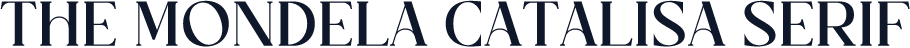 The Mondela Catalisa Serif