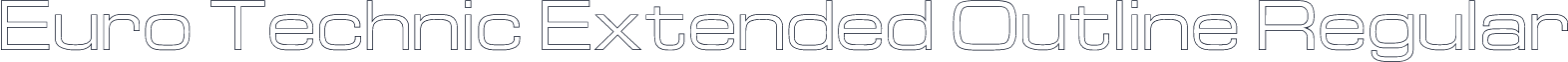 Euro Technic Extended Outline Regular