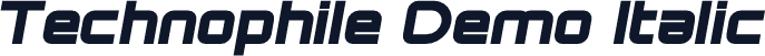 Technophile Demo Italic