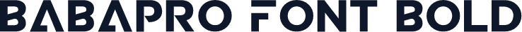 BABAPRO FONT Bold