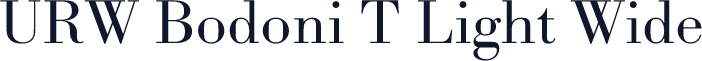 URW Bodoni T Light Wide