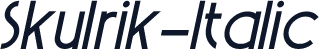 Skulrik-Italic