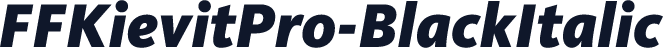 FFKievitPro-BlackItalic