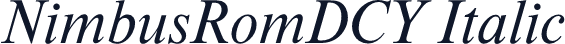 NimbusRomDCY Italic
