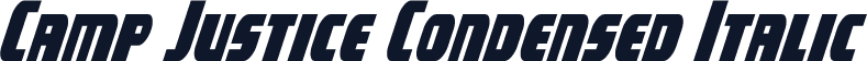 Camp Justice Condensed Italic