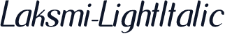 Laksmi-LightItalic